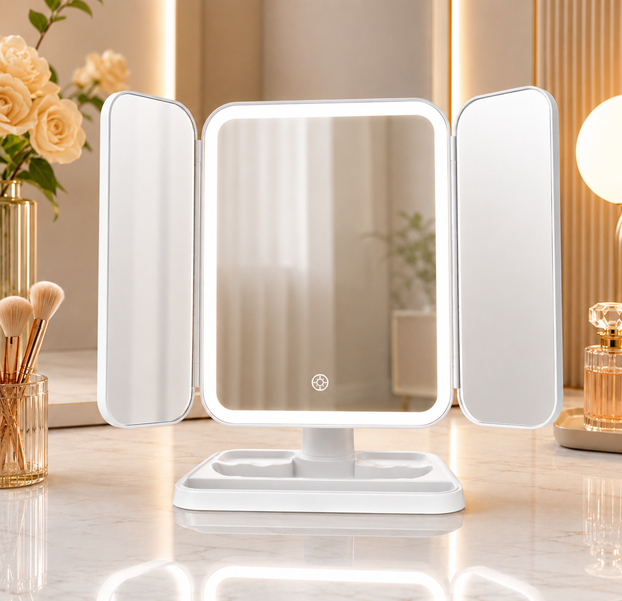 Espejo LED trifold Ovelasparis
